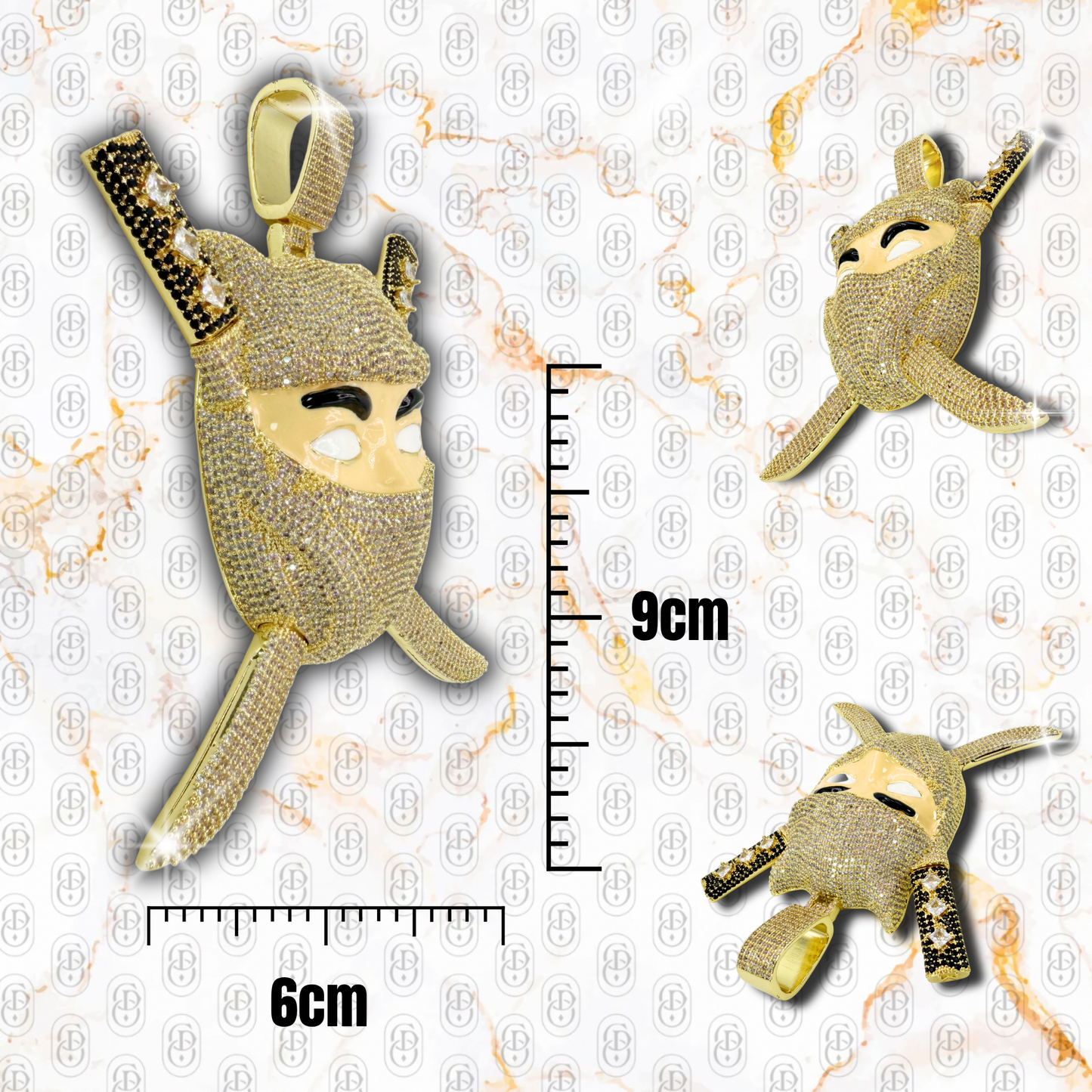 Diamond Ninja Pendant - COLGANTE GOLD