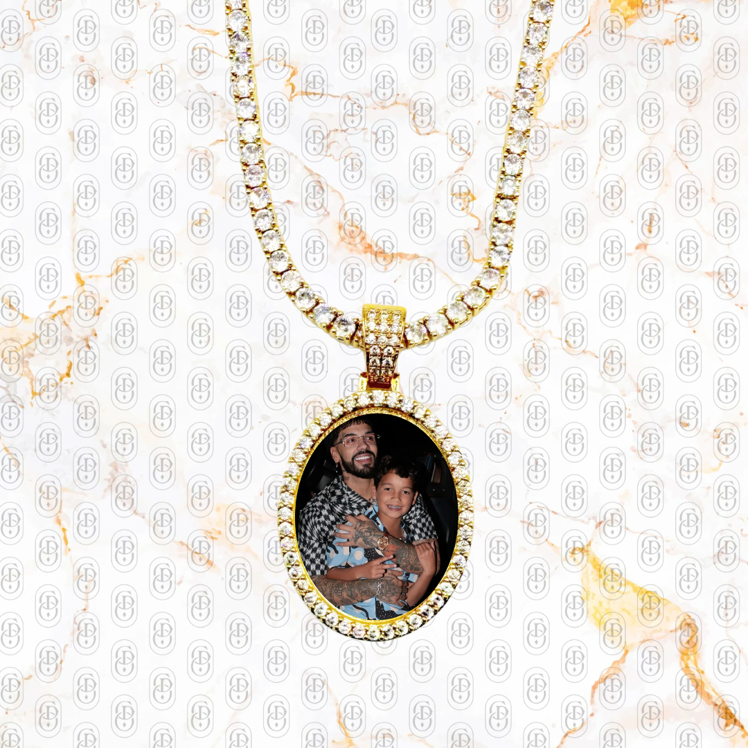 Oval Memories - COLGANTE GOLD PERSONALIZADO