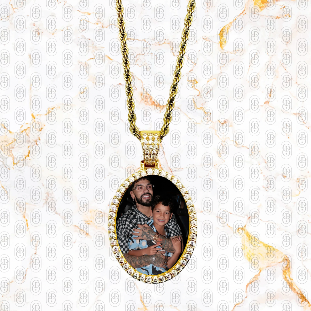 Oval Memories - COLGANTE GOLD PERSONALIZADO
