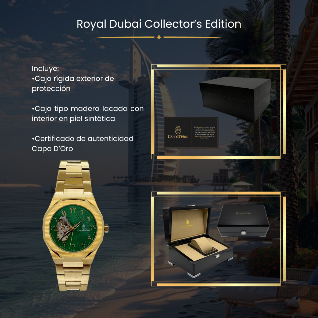 Reloj Royal Dubai Chapado en Oro 18K