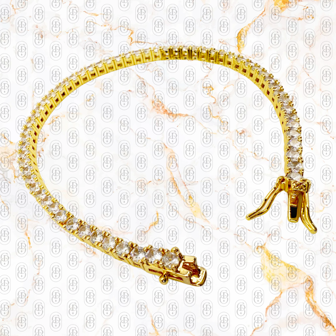 Tenis - BRAZALETE GOLD 3mm / 5mm