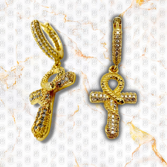 Capo Viper Ankh - PENDIENTES GOLD