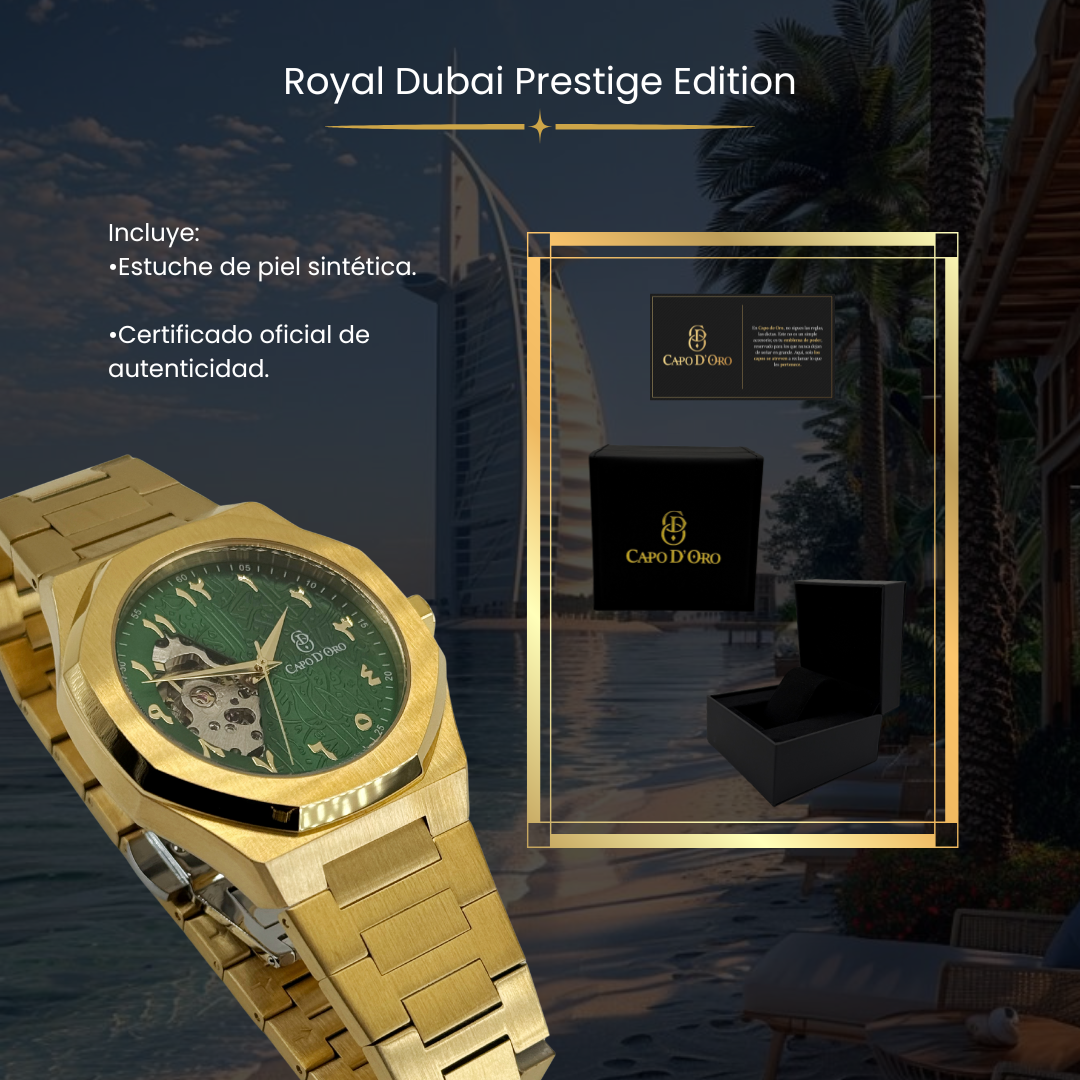 Reloj Royal Dubai Chapado en Oro 18K