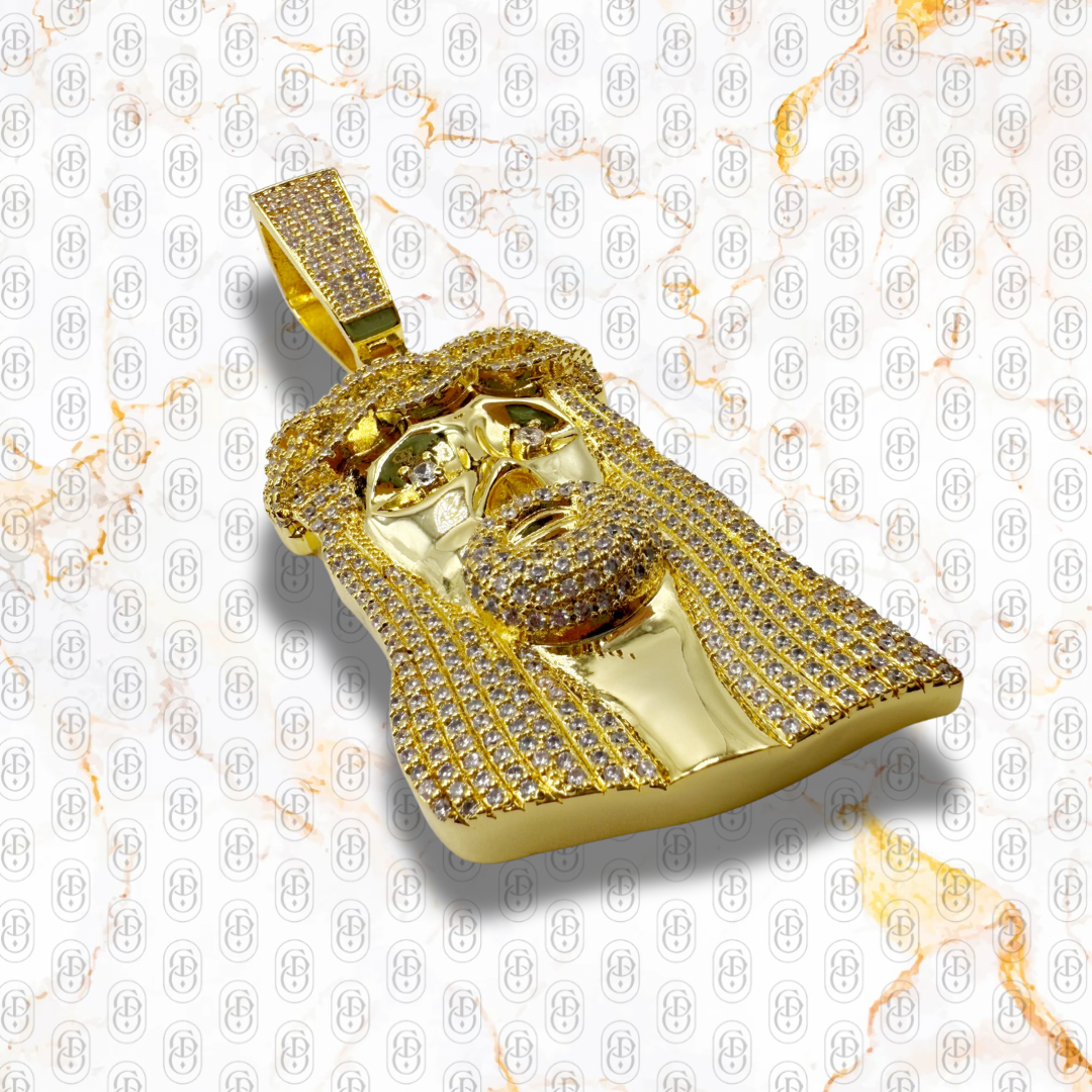 Face divin - pendentif en or