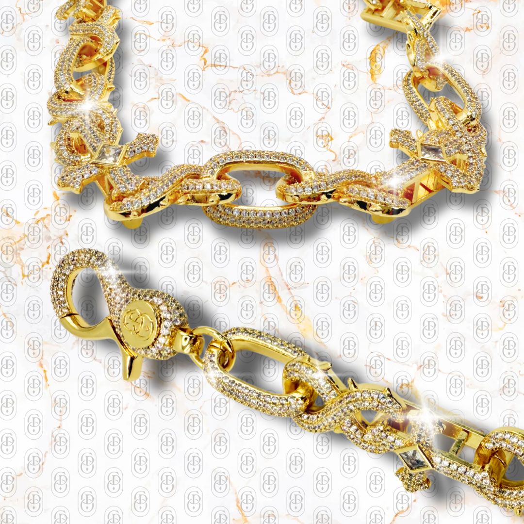 Spike Cross - PANTS CHAIN GOLD