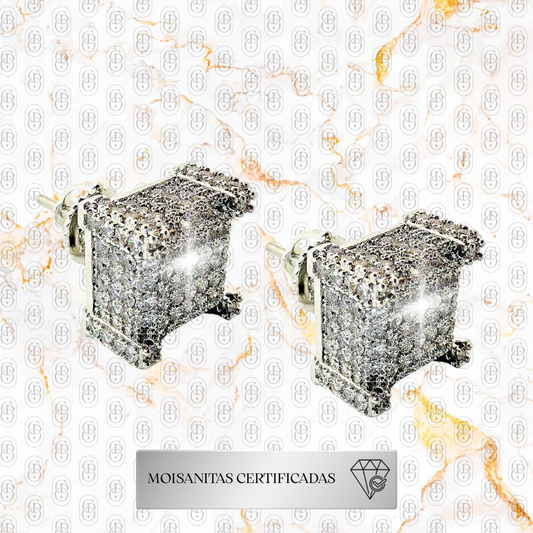 Fortezza - PENDIENTES (Plata Ley 925/Moisanitas)