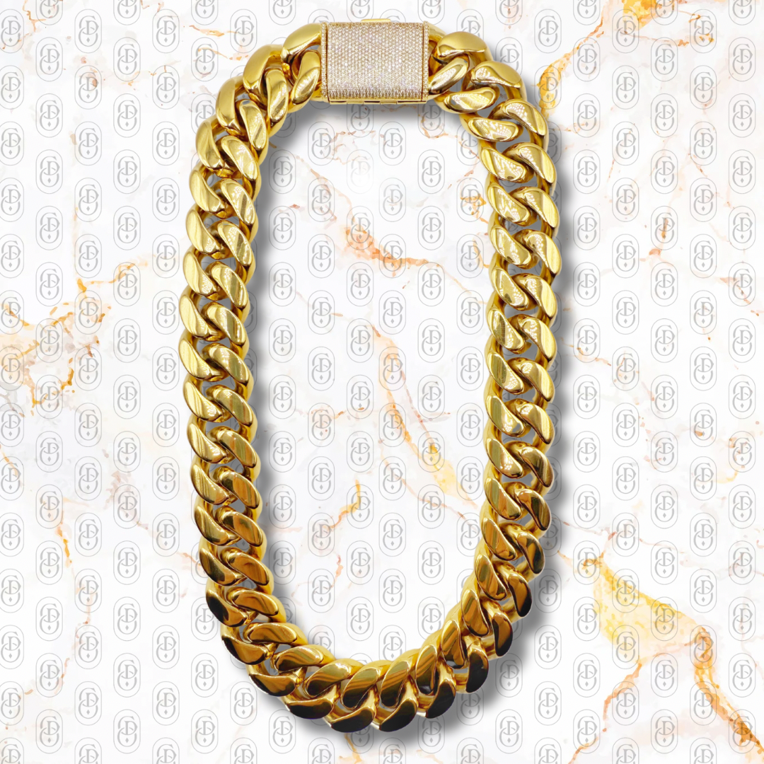 Cuban Premium Gold - CADENA GOLD 20mm