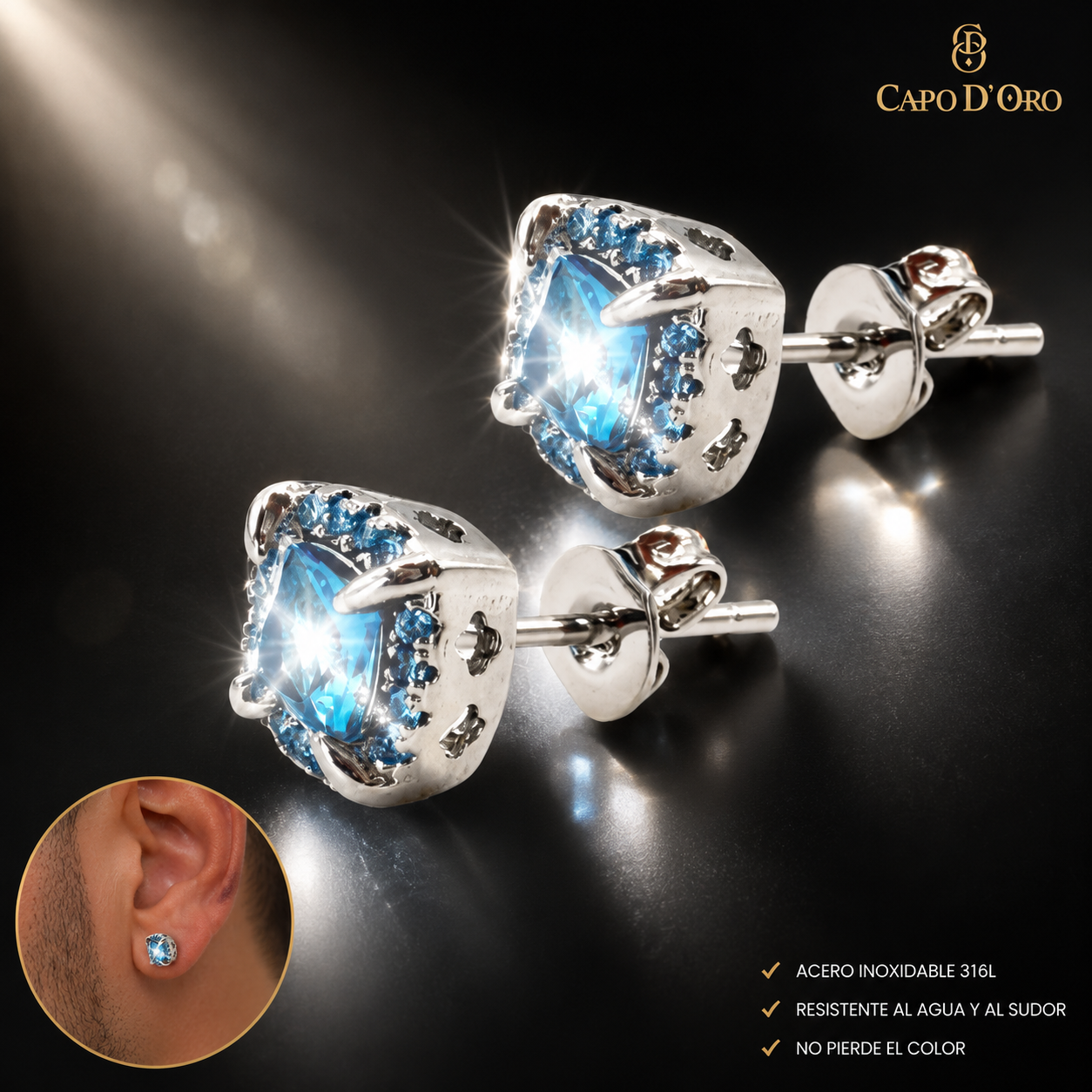 Azure Signet - PENDIENTES SILVER