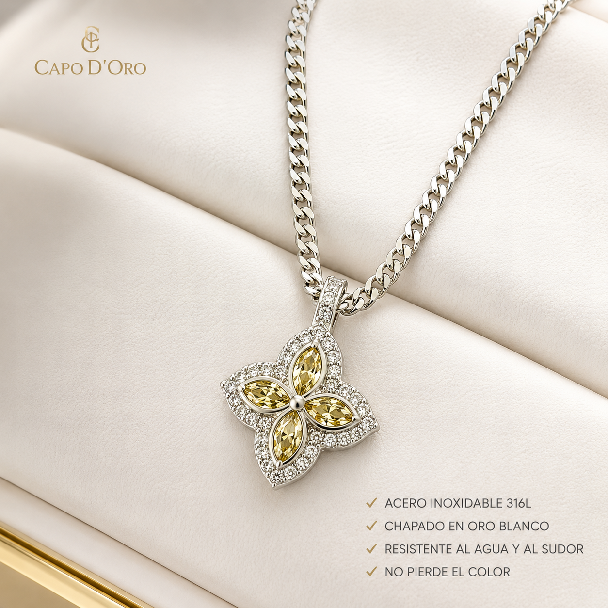 Lucky Fiore - COLGANTE SILVER