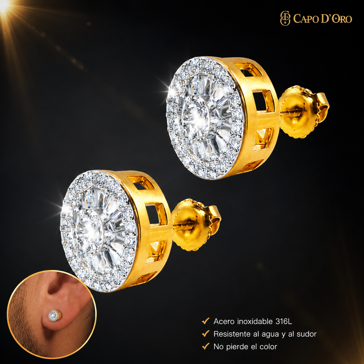 Luminary Halo - PENDIENTES GOLD