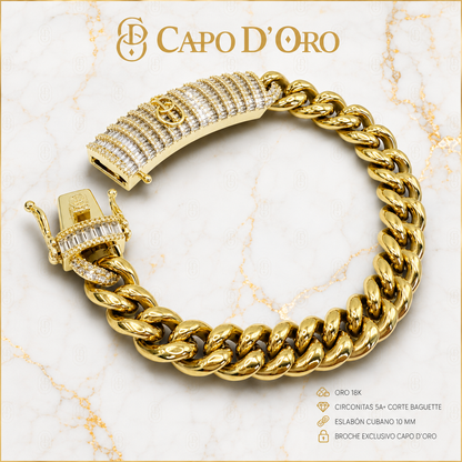 Monacci 14K - BRAZALETE GOLD 10mm