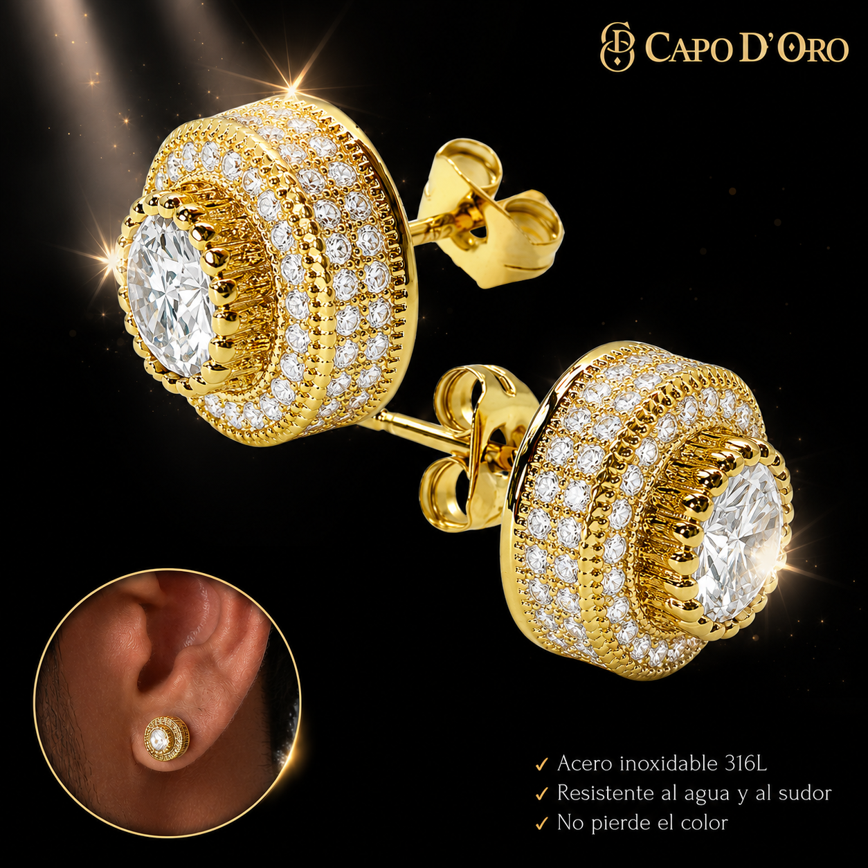 Lucentezza - PENDIENTES GOLD