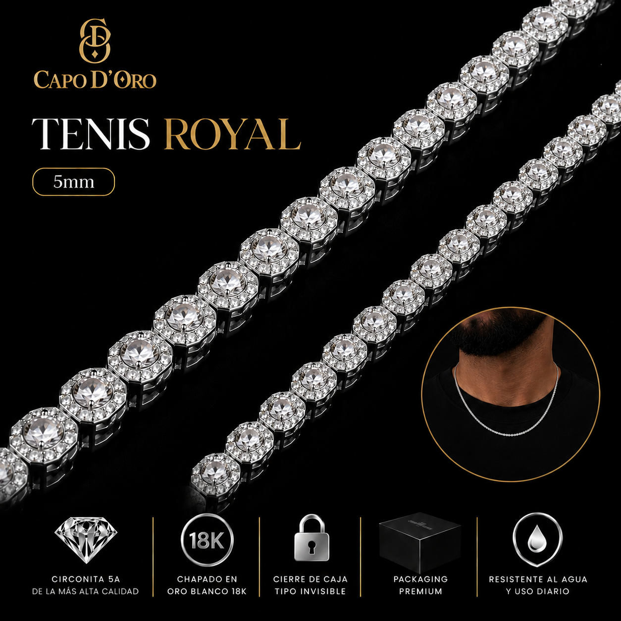 Tenis ROYAL - CADENA SILVER