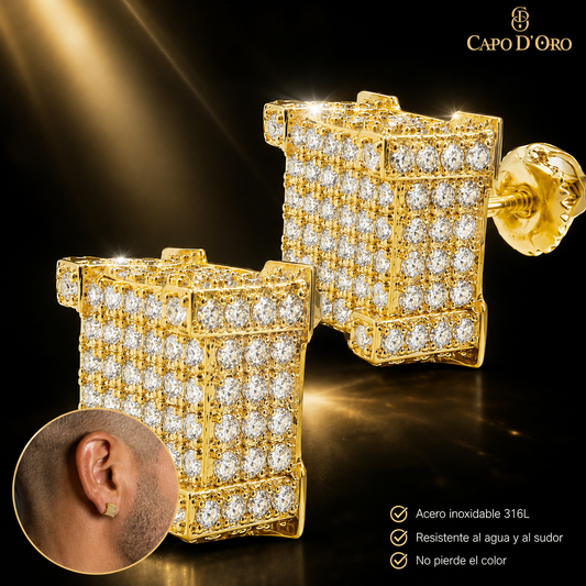 Dominion Pavé - PENDIENTES GOLD
