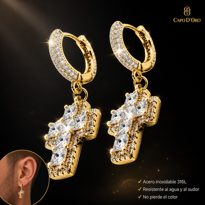 Imperial Cross Gold - PENDIENTES