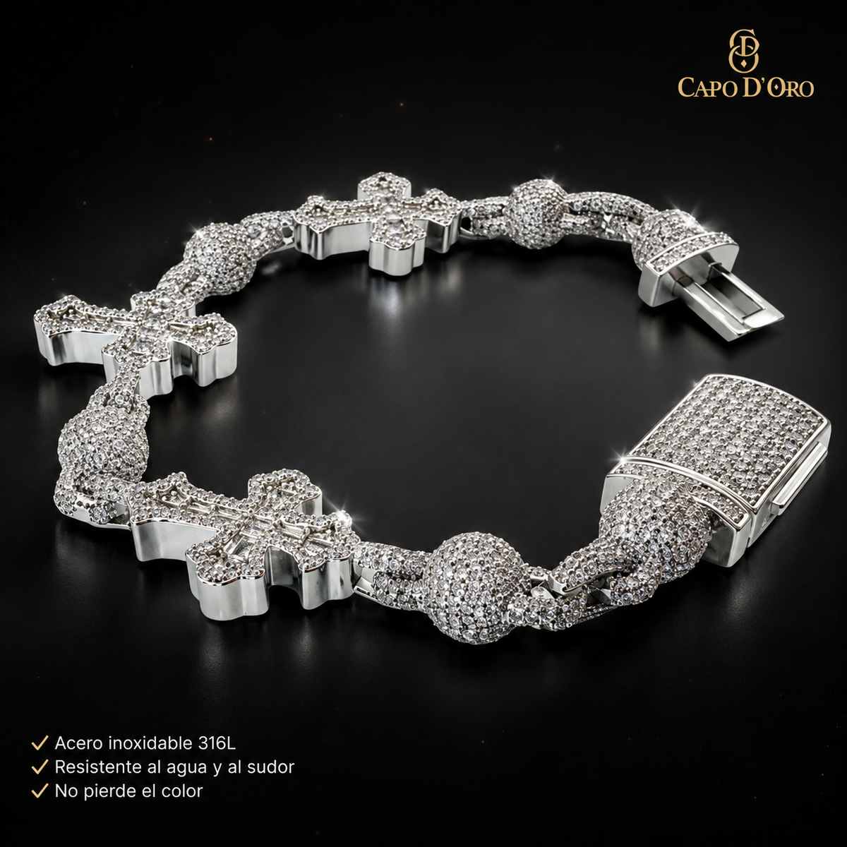 Capo Lux Cross - BRAZALETE SILVER