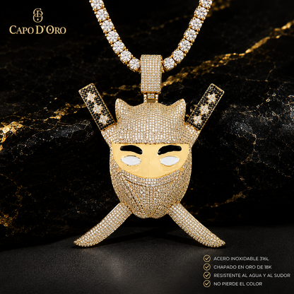Diamond Ninja Pendant - COLGANTE GOLD