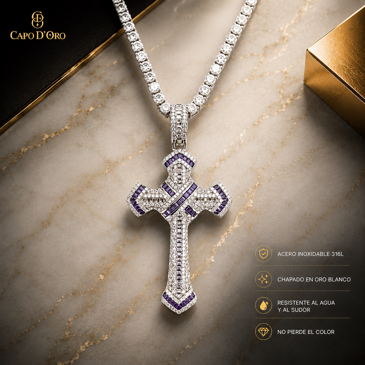 Saphire Sovereign - COLGANTE SILVER
