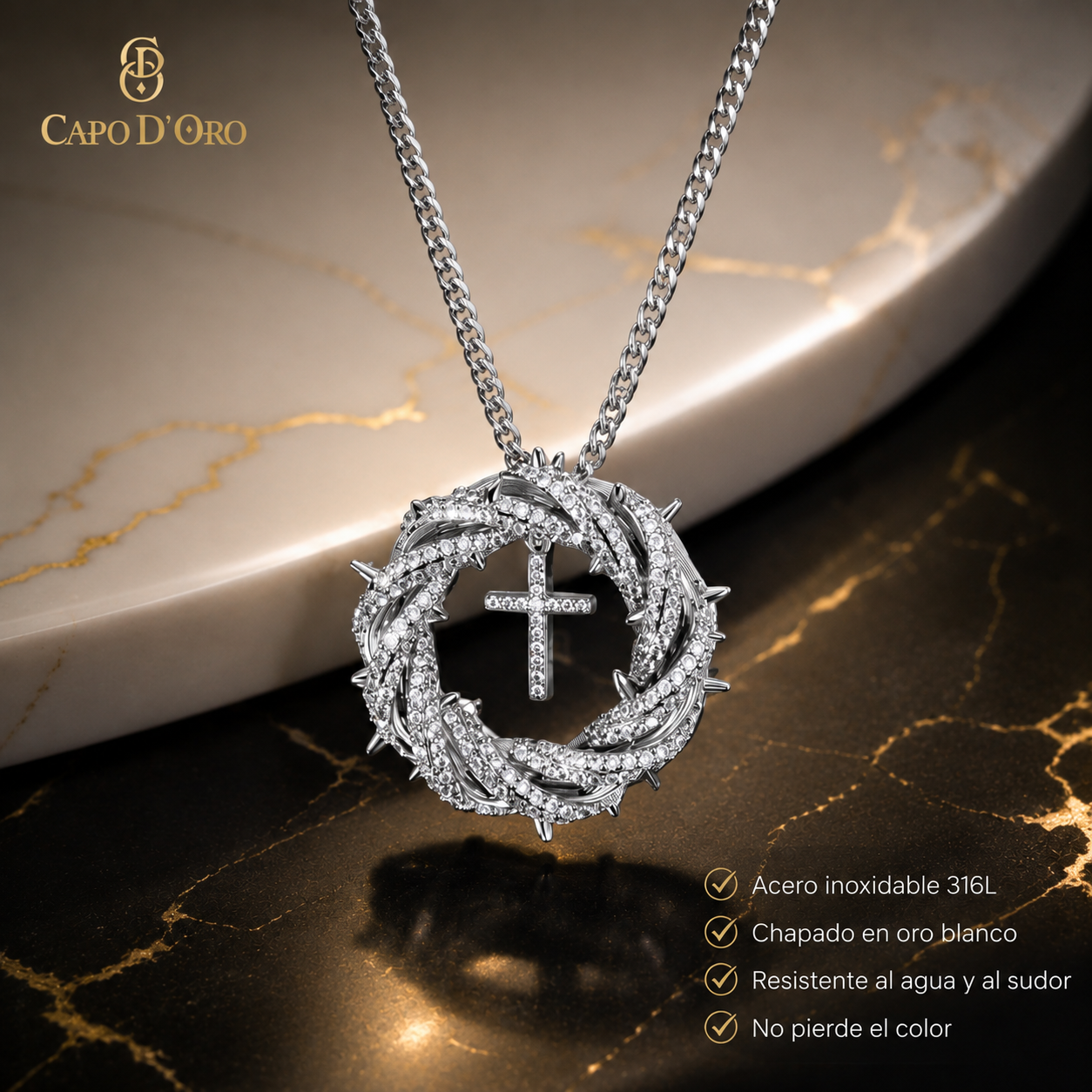 Corona Divina Plata - COLGANTE SILVER