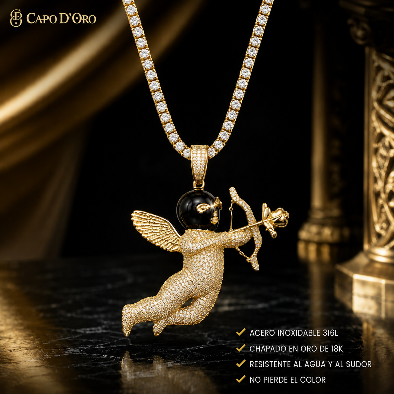 Angel Noir - COLGANTE GOLD
