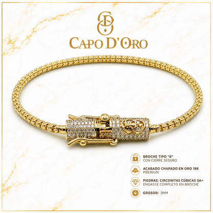 Imperial Lock - BRAZALETE GOLD 5mm