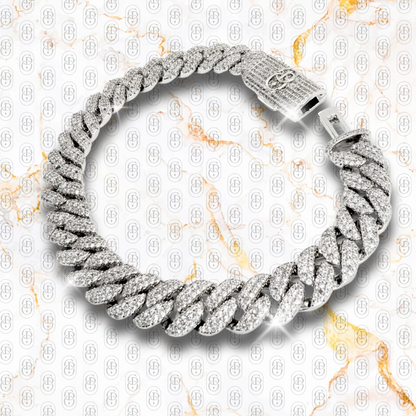 Oro Capital - BRAZALETE WHITE GOLD 10 mm