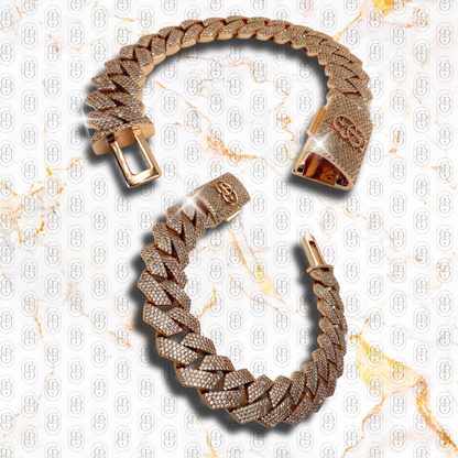 Miami Cuban Link - BRAZALETE ROSE GOLD 15mm