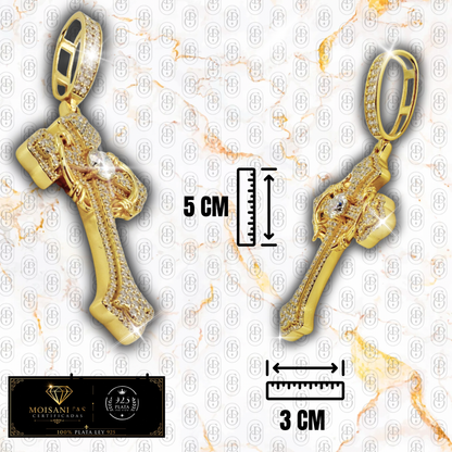 Crowned Salvation - COLGANTE GOLD (Plata de Ley 925/ Moisanitas)