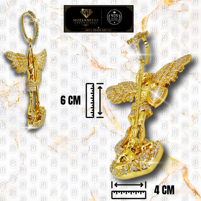 Arcángel Imperium - COLGANTE GOLD (Plata de Ley 925/ Moisanitas)