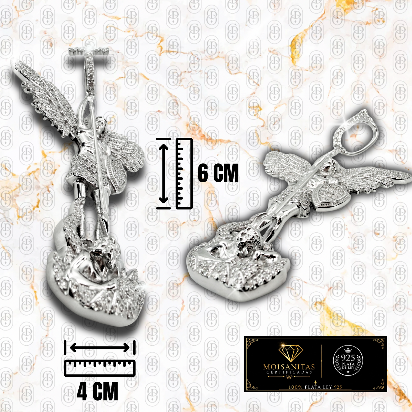 Arcangel Celestium - COLGANTE SILVER  (Plata de Ley 925/ Moisanitas)