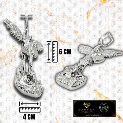 Arcangel Celestium - COLGANTE SILVER  (Plata de Ley 925/ Moisanitas)