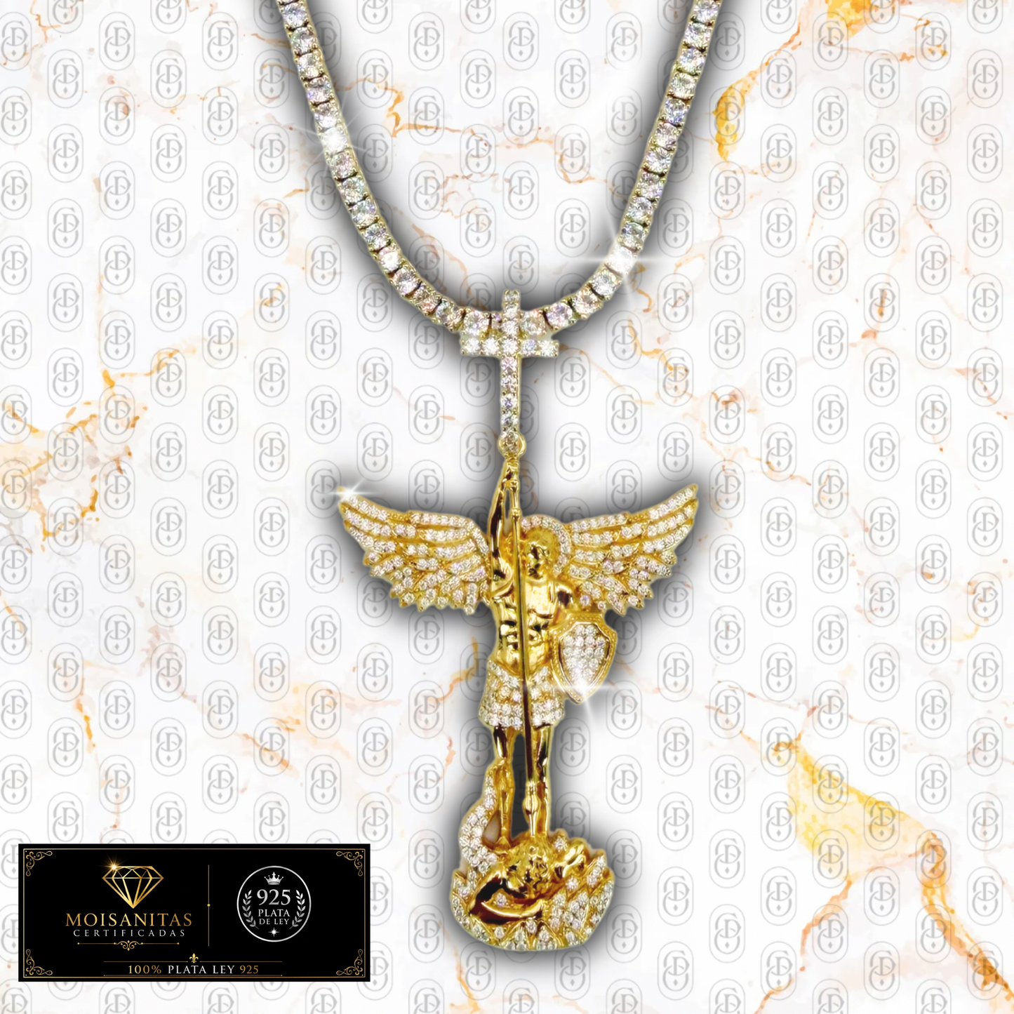Arcángel Imperium - COLGANTE GOLD (Plata de Ley 925/ Moisanitas)