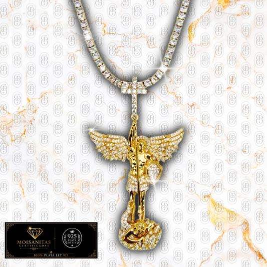 Arcángel Imperium - COLGANTE GOLD (Plata de Ley 925/ Moisanitas)