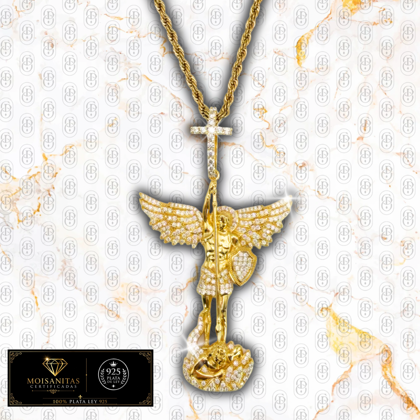 Arcángel Imperium - COLGANTE GOLD (Plata de Ley 925/ Moisanitas)