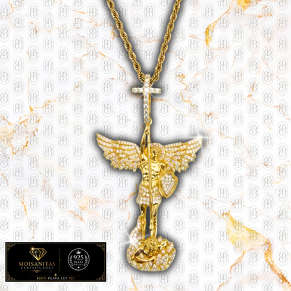 Arcángel Imperium - COLGANTE GOLD (Plata de Ley 925/ Moisanitas)