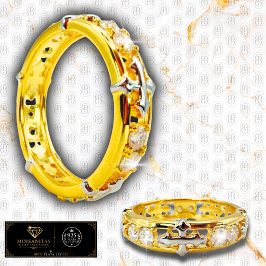 Eclipse Royale - ANILLO GOLD (Plata de Ley 925/ Moisanitas)