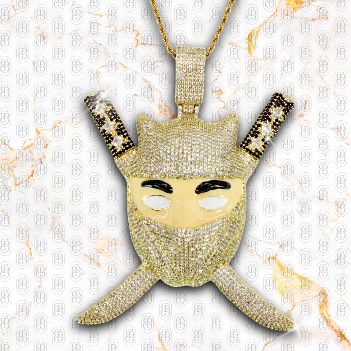 Diamond Ninja Pendant - COLGANTE GOLD