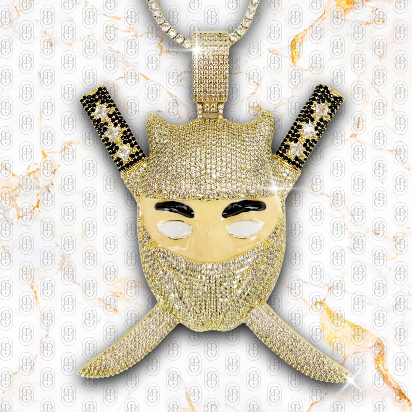 Diamond Ninja Pendant - COLGANTE GOLD