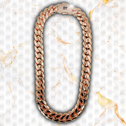 Royal Cuban Link - CADENA ROSE GOLD 18mm.