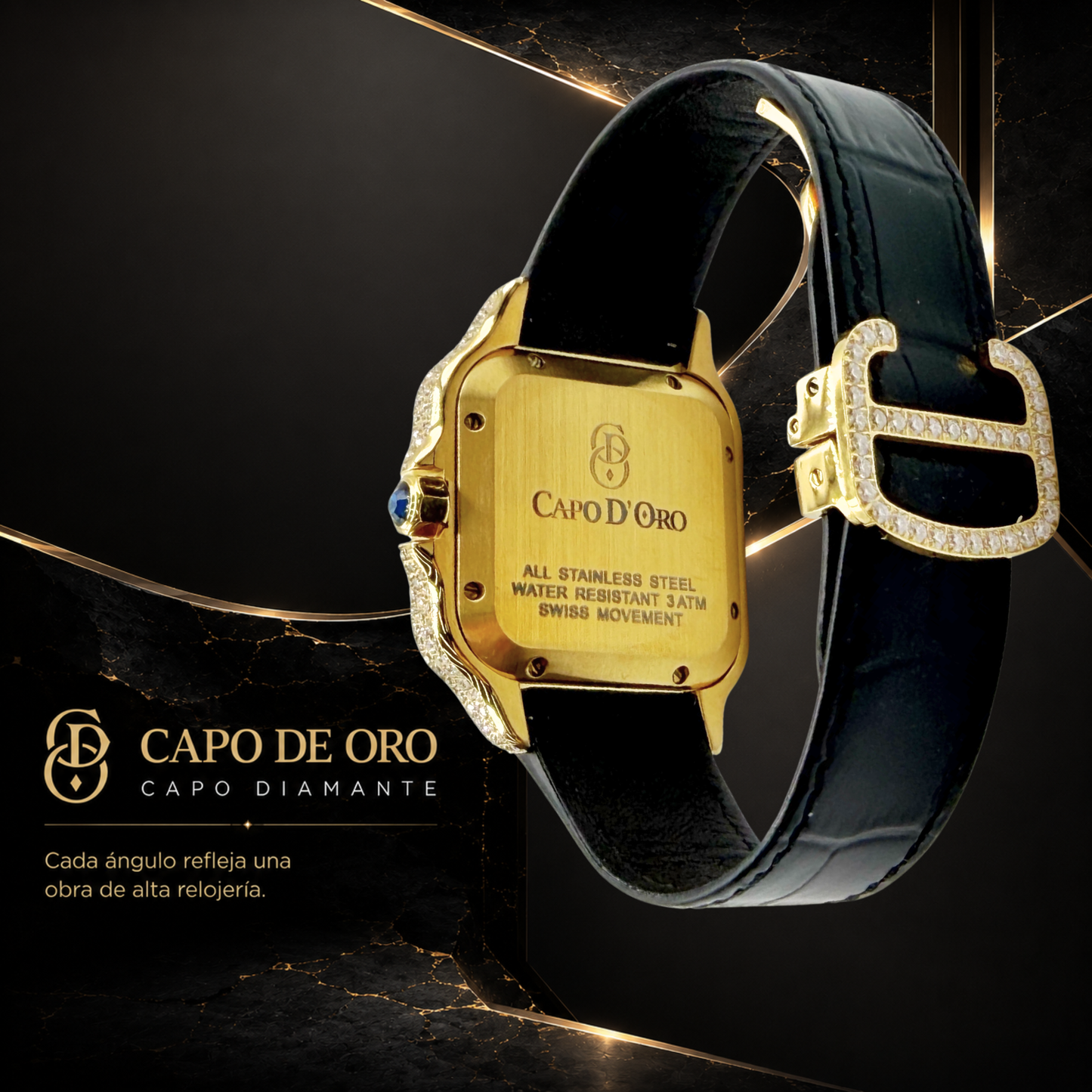 Reloj Capo Diamante – Imperial Gold (Moisanitas Certificadas)