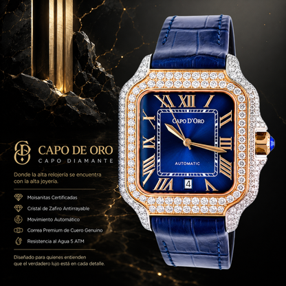 Reloj Capo Diamante – Royal Sapphire (Moisanitas Certificadas)