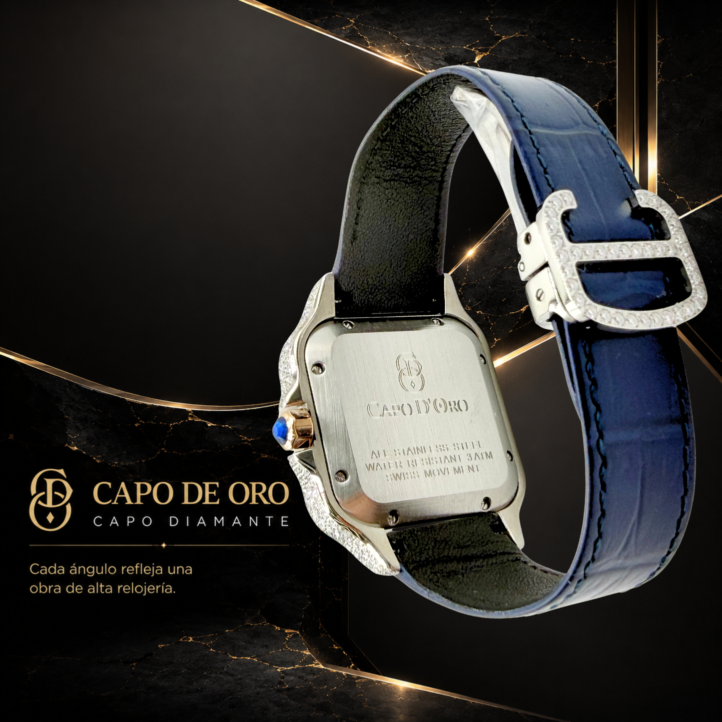 Reloj Capo Diamante – Royal Sapphire (Moisanitas Certificadas)