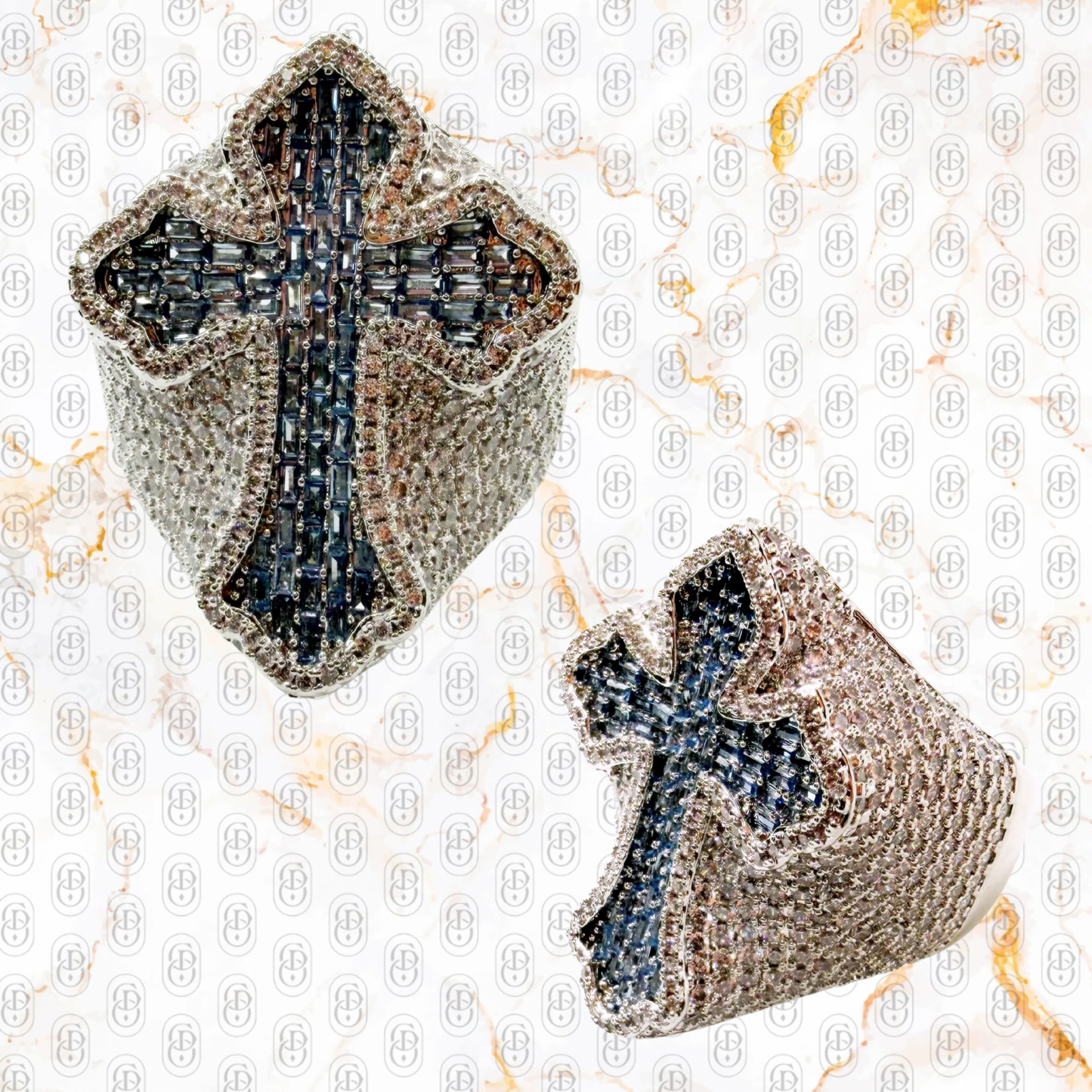 Ankh Celestial BLUE  - ANILLO SILVER