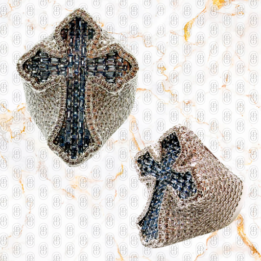 Ankh Celestial BLUE  - ANILLO SILVER