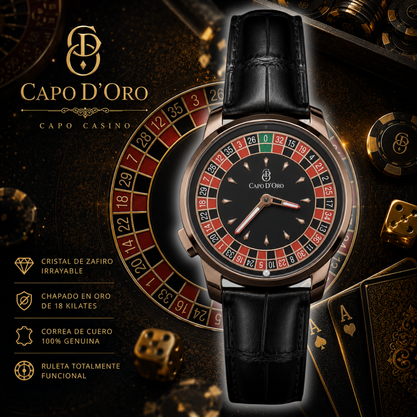 Reloj Capo D’Oro Gran Casino Tourbillon – Royal Noir
