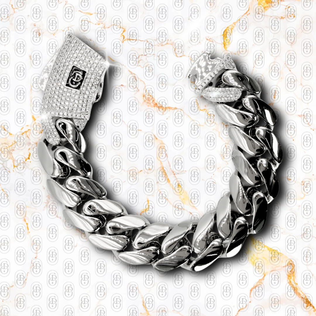 Royal Cuban Link - BRAZALETE SILVER 18mm