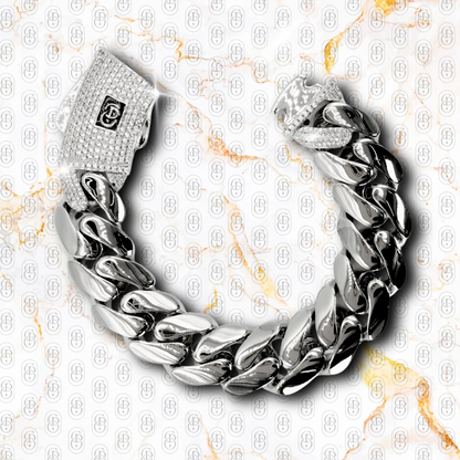 Royal Cuban Link - BRAZALETE SILVER 18mm