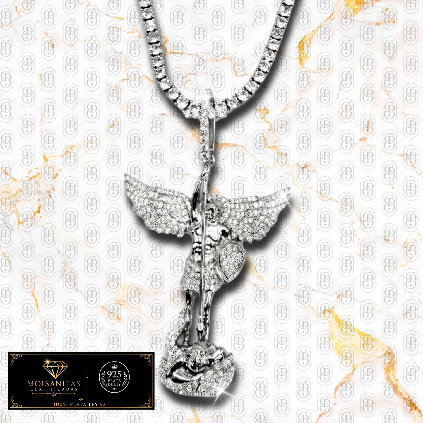 Arcangel Celestium - COLGANTE SILVER  (Plata de Ley 925/ Moisanitas)