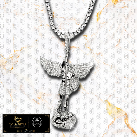 Arcangel Celestium - COLGANTE SILVER  (Plata de Ley 925/ Moisanitas)