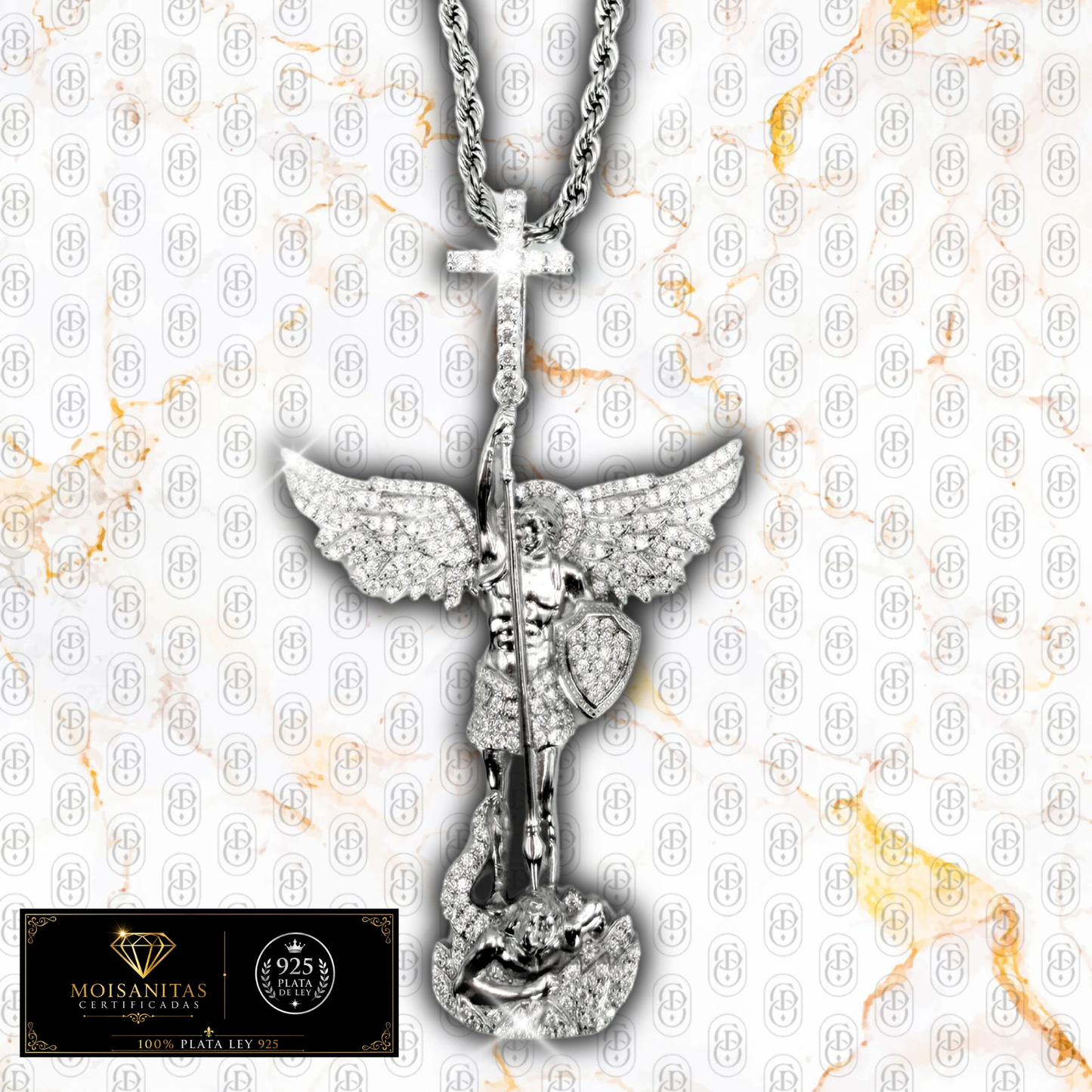 Arcangel Celestium - COLGANTE SILVER  (Plata de Ley 925/ Moisanitas)